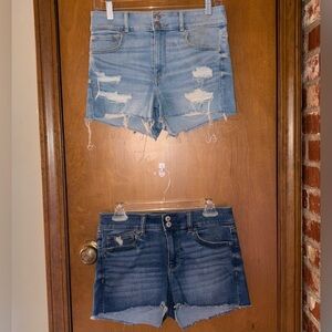 2 Pack American Eagle High Waisted Denim Shorts